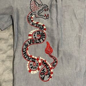 Zadig & Voltaire Gray Casual Button Down Shirt